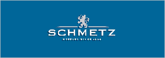 A blue background with the word schmetz written in white.