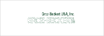 A green and white logo for groz-beckert usa, inc.