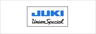 A juki logo with the company name union special.